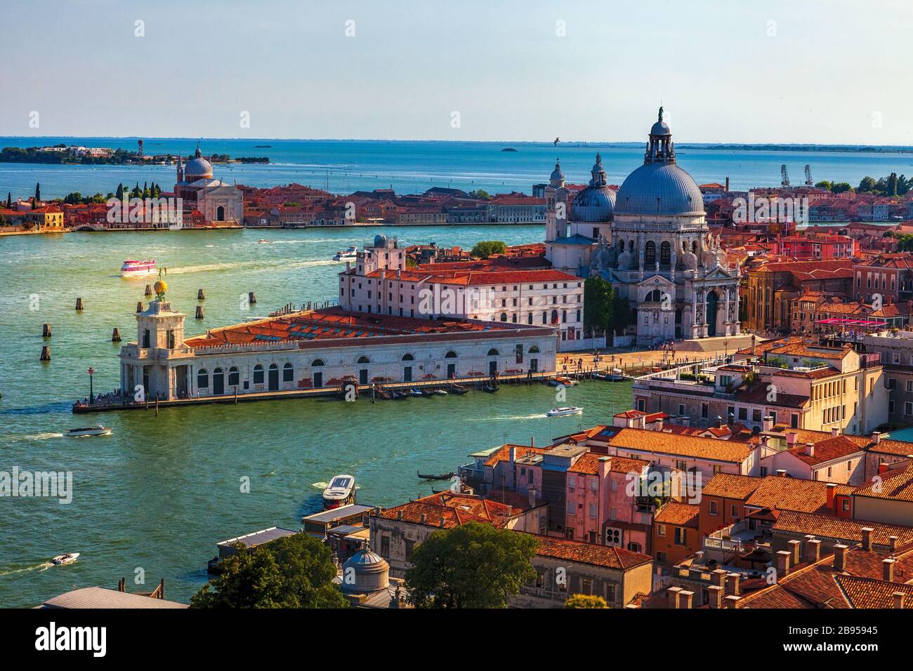 View of the church of Santa Marie della Salute in Venice, Italy Stock Photo