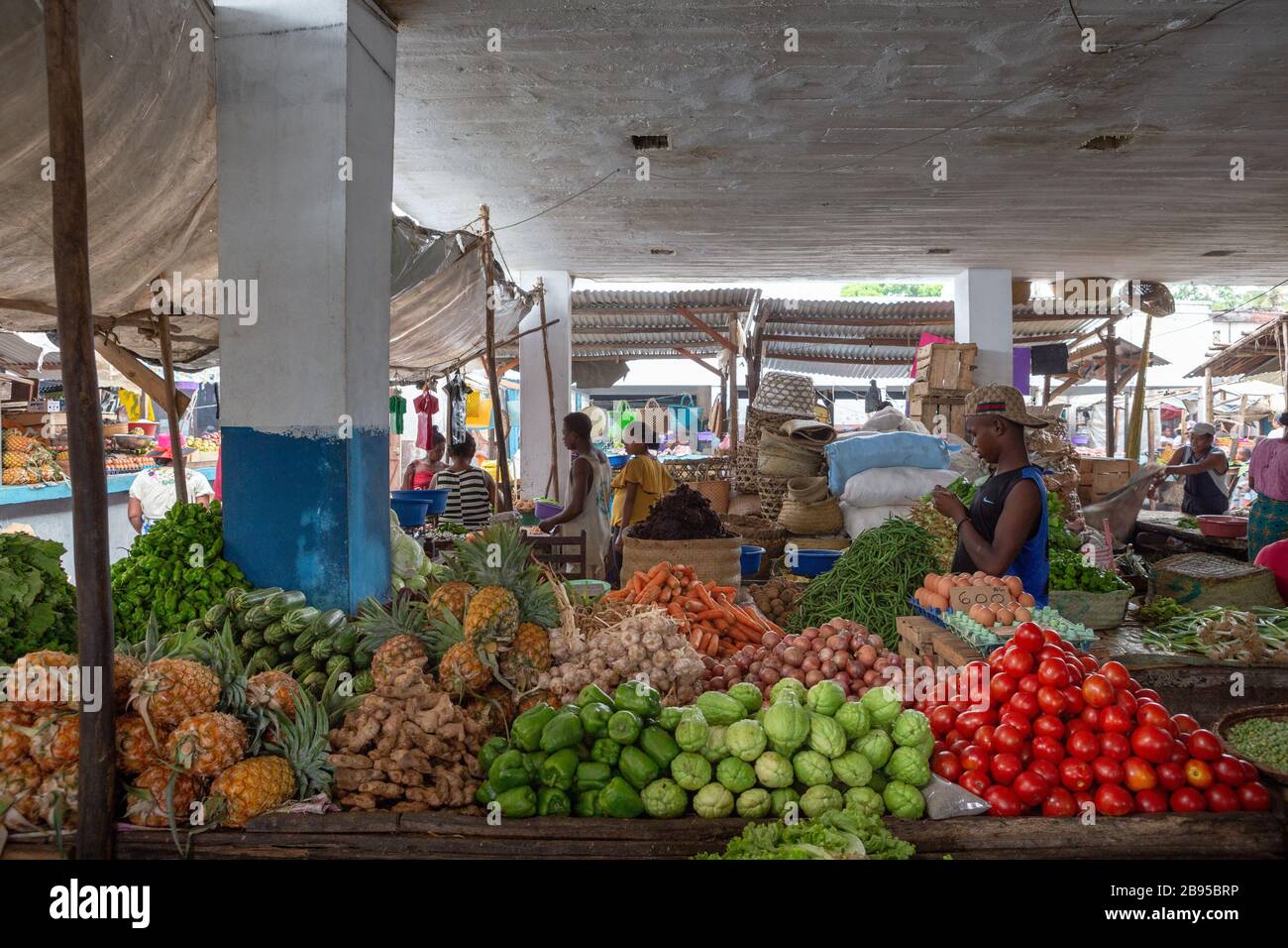 Manakara vegetables market Stock Photo