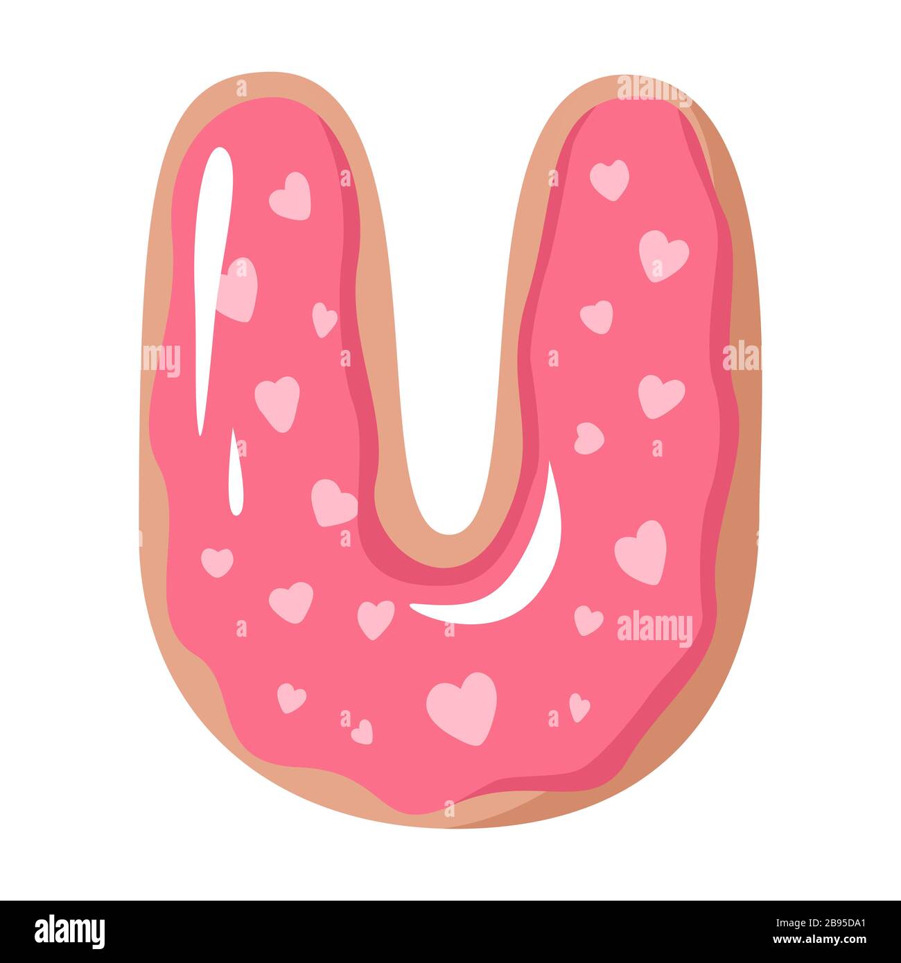 Letter donut font doughnut alphabet hi-res stock photography and images ...