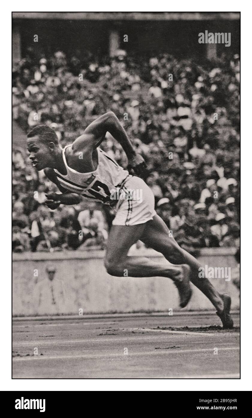 Archive Nazi Germany 1936 Olympics Archie Williams, from the University of California, Berkeley, won the 400-meter race with a mark of 46.5 seconds. During World War II, he served as an instructor for African-American fighter pilots at the segregated army airfield in Tuskegee, Alabama USA Stock Photo