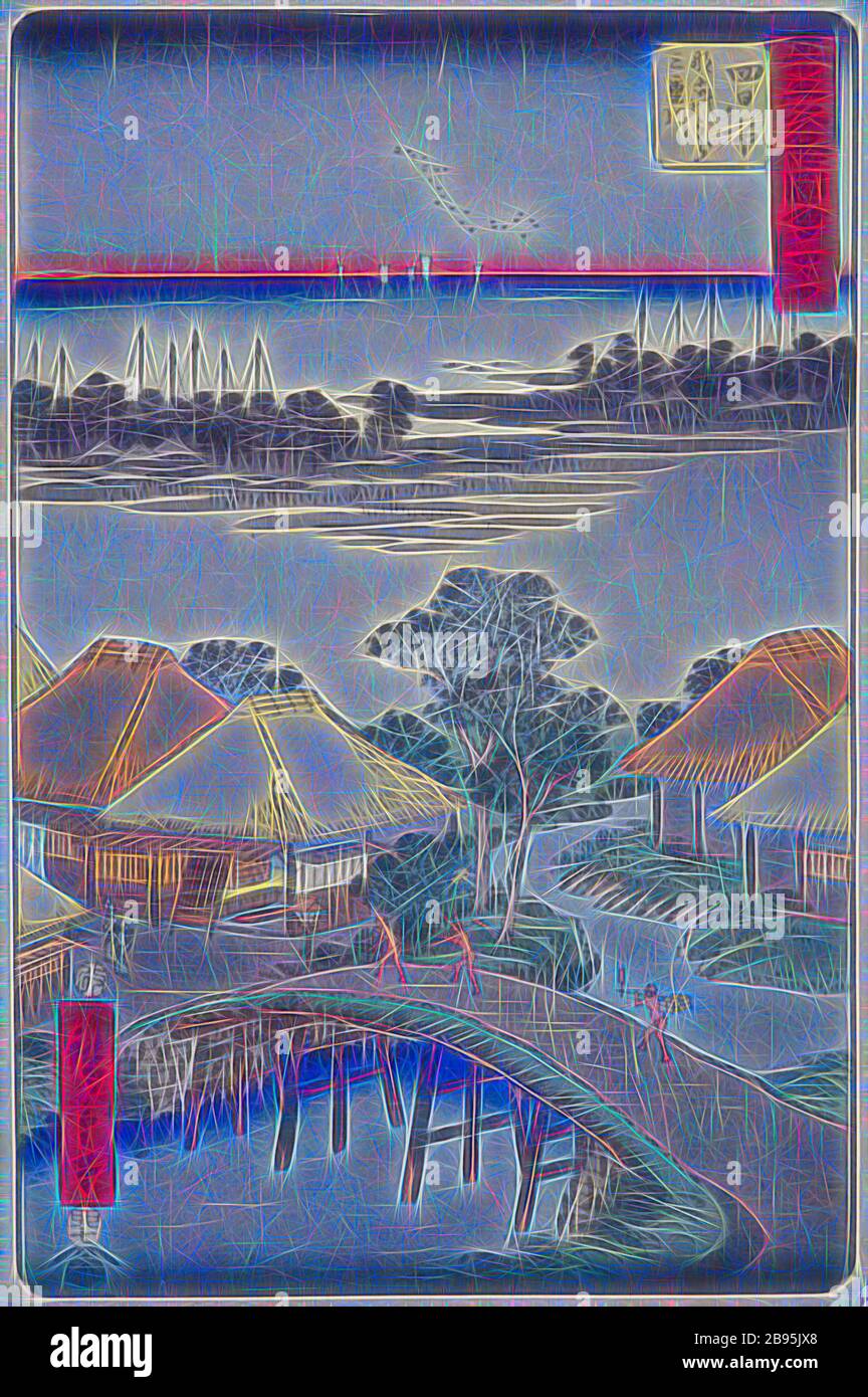 Station 44, Yokkaichi, Utagawa Hiroshige 歌川広重 (Japanese Station 44, Yokkaichi, Utagawa Hiroshige 歌川広重 (Japanese