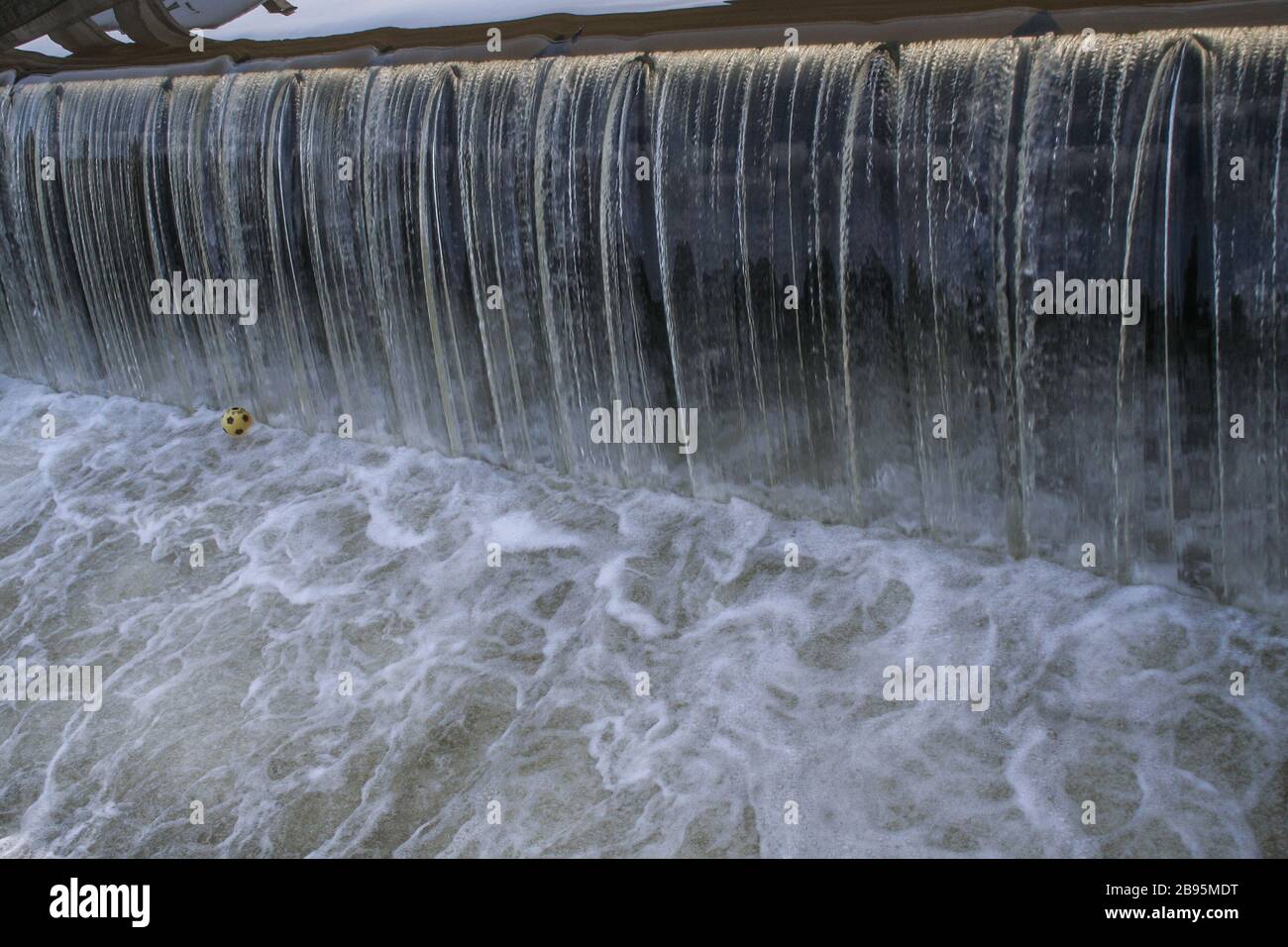 water dam in Durbuy,  Belgium Ardenna Stock Photo