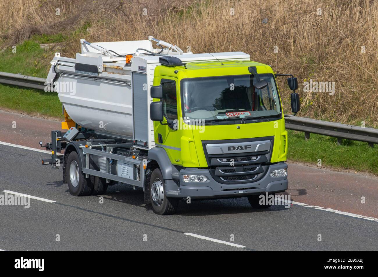 New DAF vehicle with trade plates; HGV Haulage delivery trucks, lorry