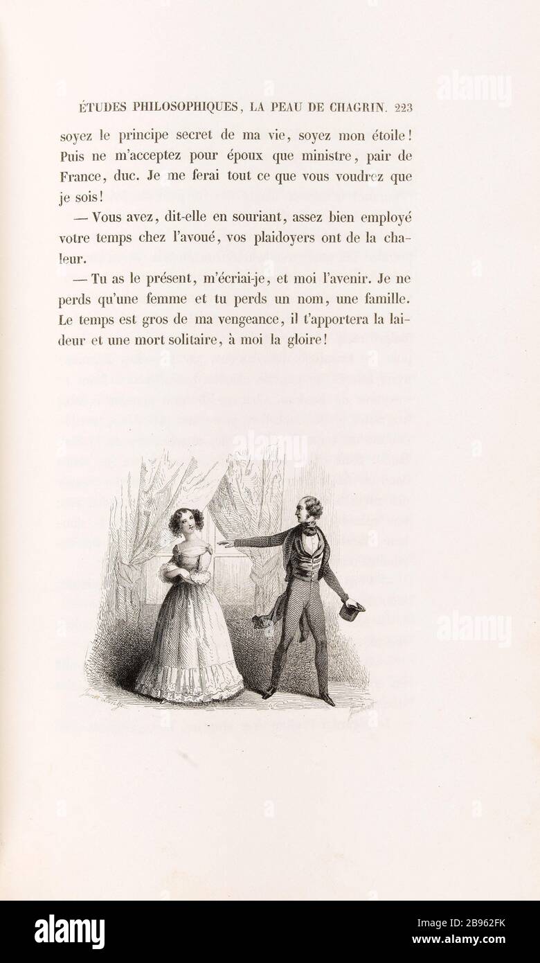 You have this, I cried, and I the future.' ' Janet-Lange (1815-1872) et  Ferdinand Jean Joubert (1810-1884). "La Peau de chagrin", roman d'Honoré de  Balzac (1799-1850), édition illustrée. "Tu as le présent,