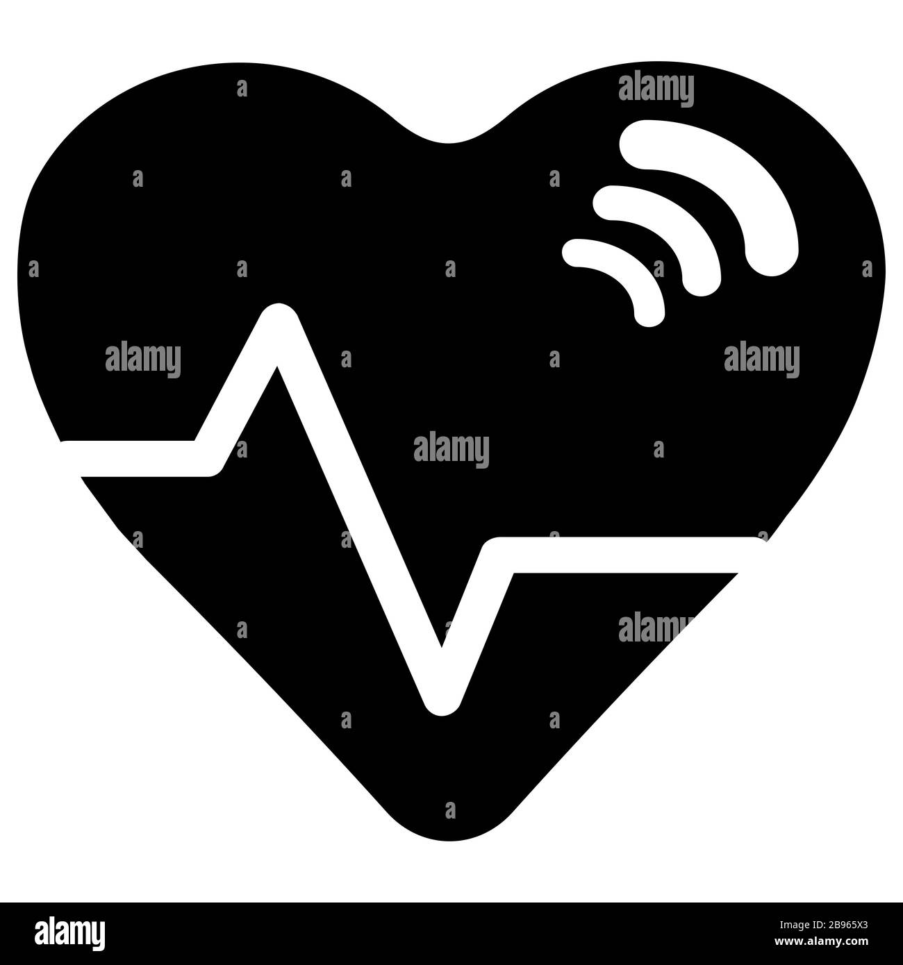 Medical background heart beat Black and White Stock Photos & Images - Alamy