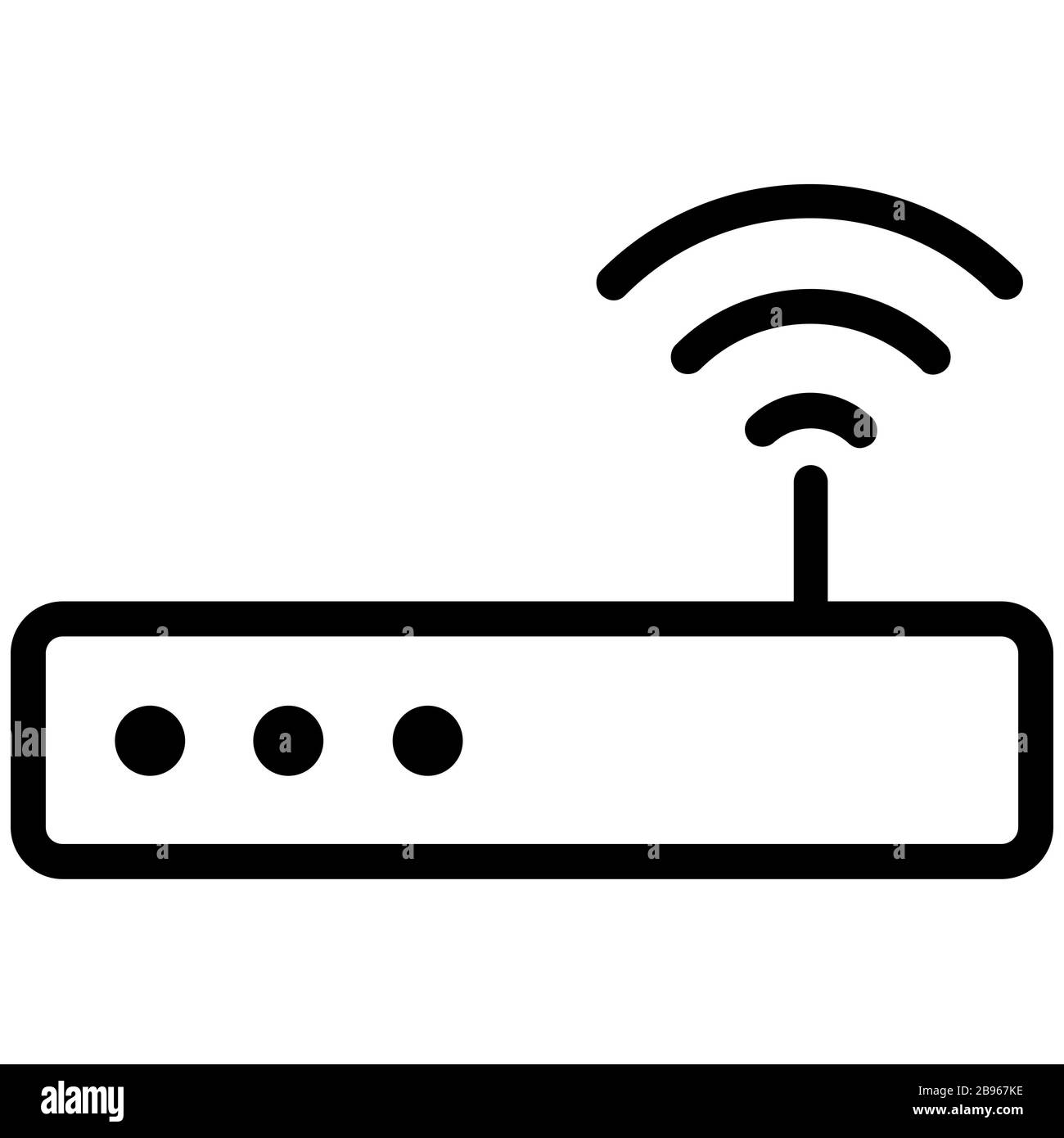 Router wifi symbol Black and White Stock Photos & Images Alamy