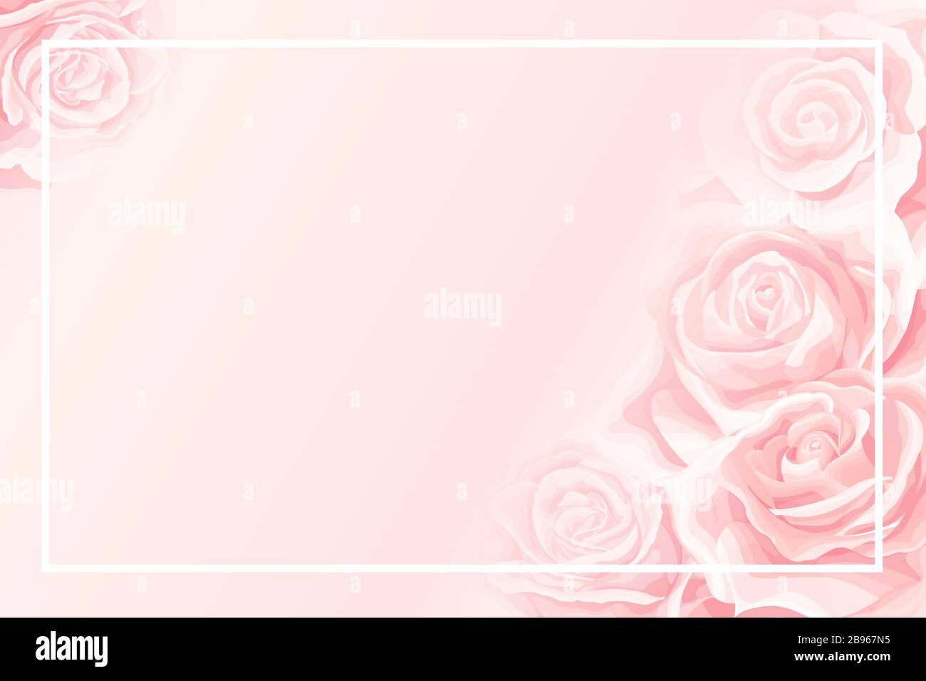 Với khung trống với nền màu hồng nhạt hoa hồng kem xinh đẹp, bạn sẽ có nhiều tùy chọn thú vị để trang trí cho lời mời của mình. Hãy để những bông hoa tươi đẹp trên nền pastel hồng mang đến cho bạn không gian nữ tính và đặc biệt.