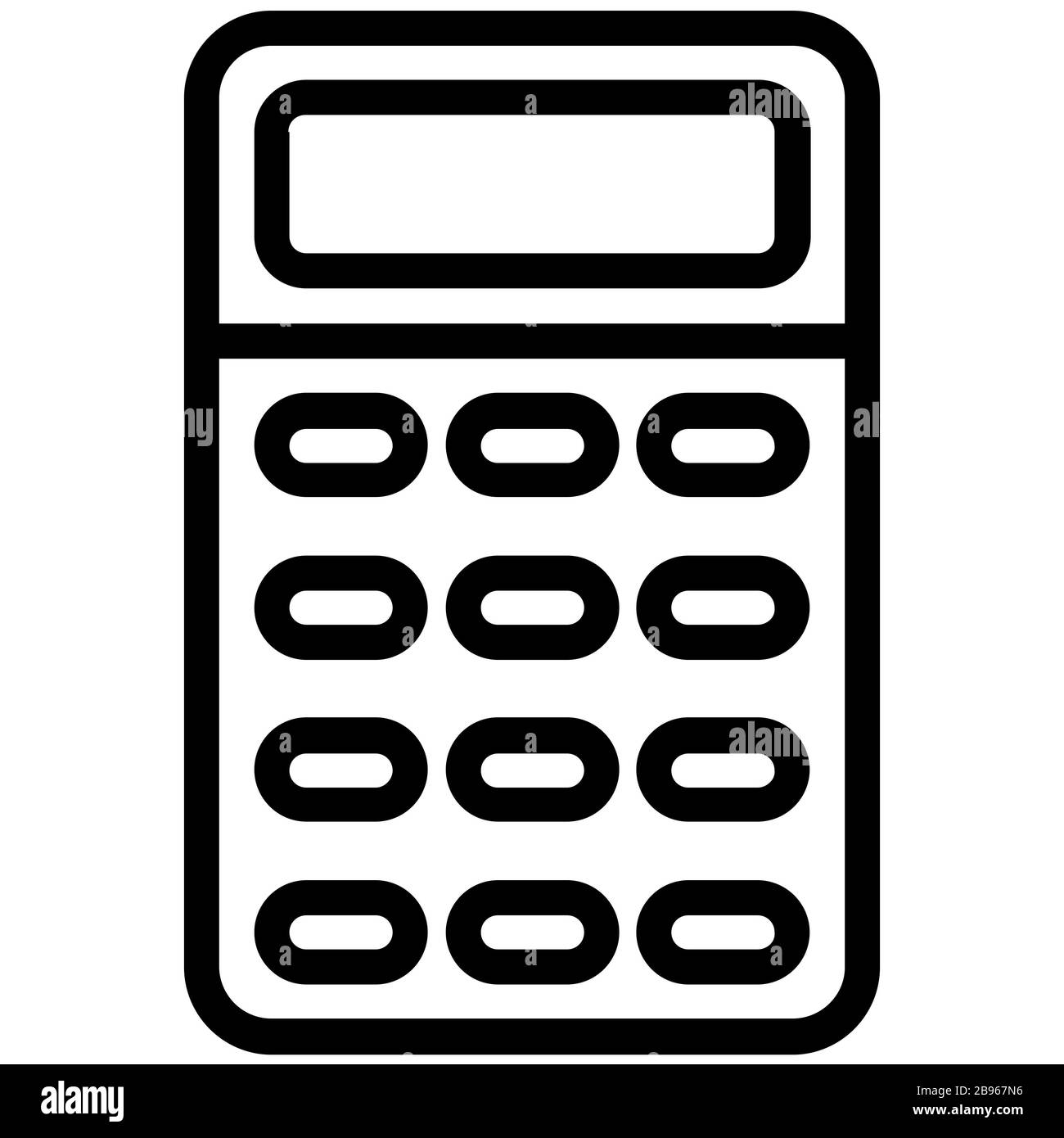 Financial calculator icon Black and White Stock Photos & Images - Alamy
