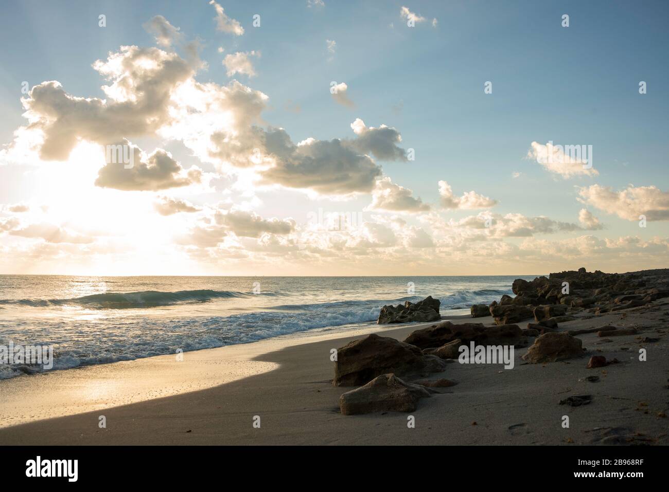 Sunrise in Jupiter, Florida Stock Photo