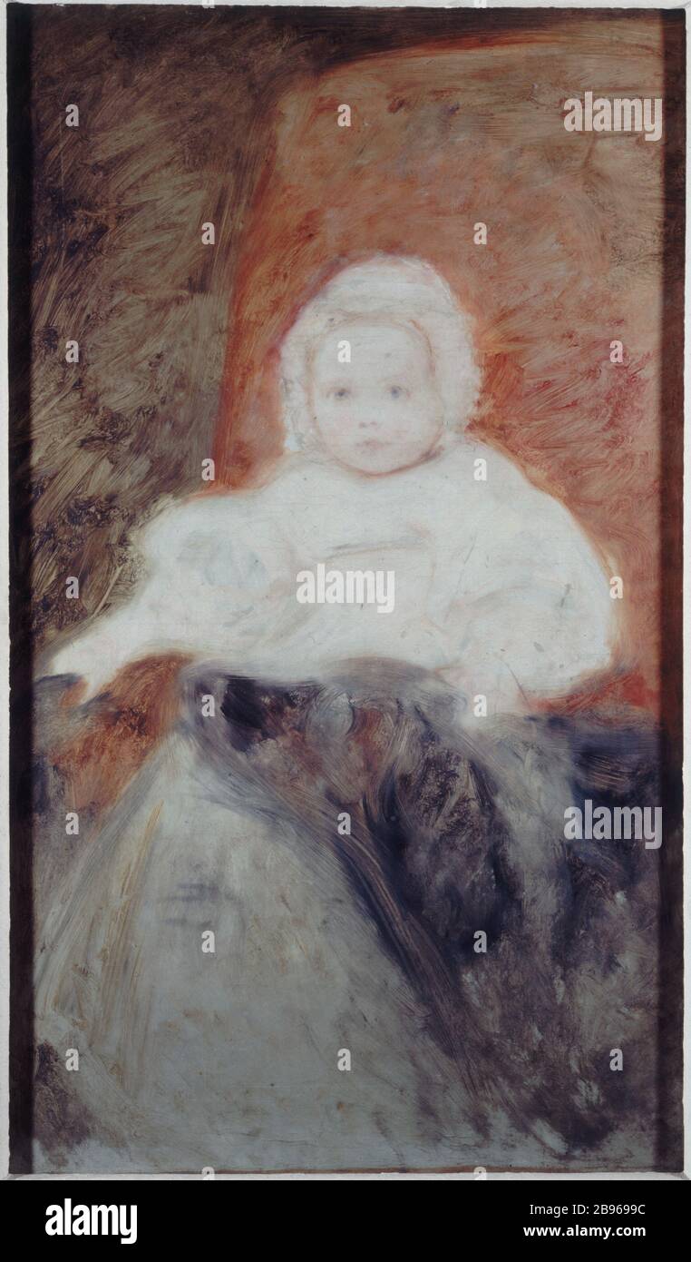 Bebe En Blanc Ary Renan 1858 1900 Bebe En Blanc Huile Sur Toile Paris Musee De La Vie Romantique Stock Photo Alamy