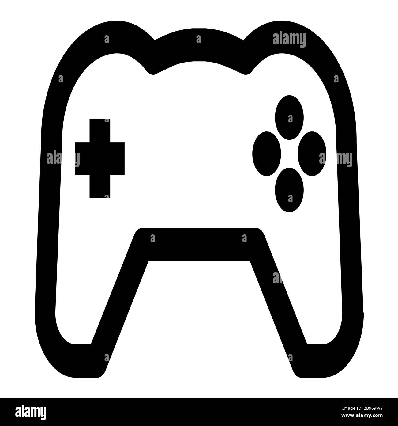 Gamepad computer vector gamer Black and White Stock Photos & Images - Alamy