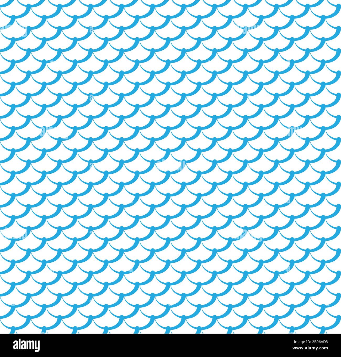 Seamless pattern fish waves Cut Out Stock Images & Pictures - Alamy