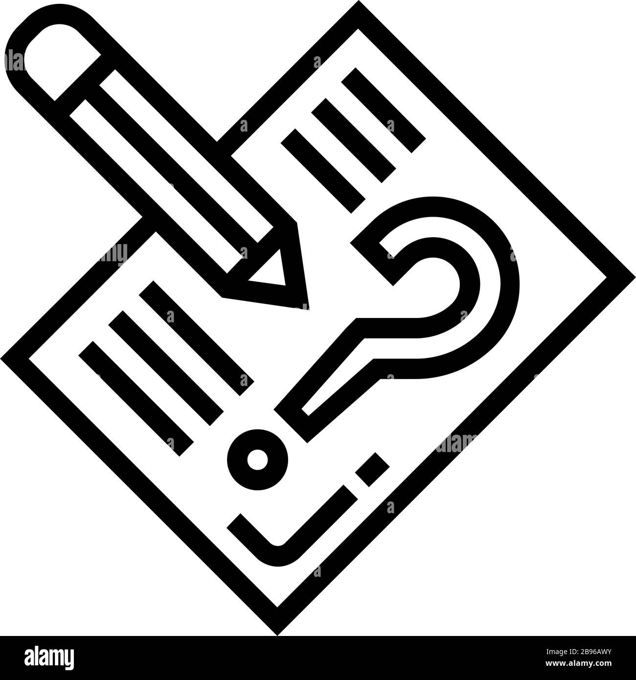question mark tie pin