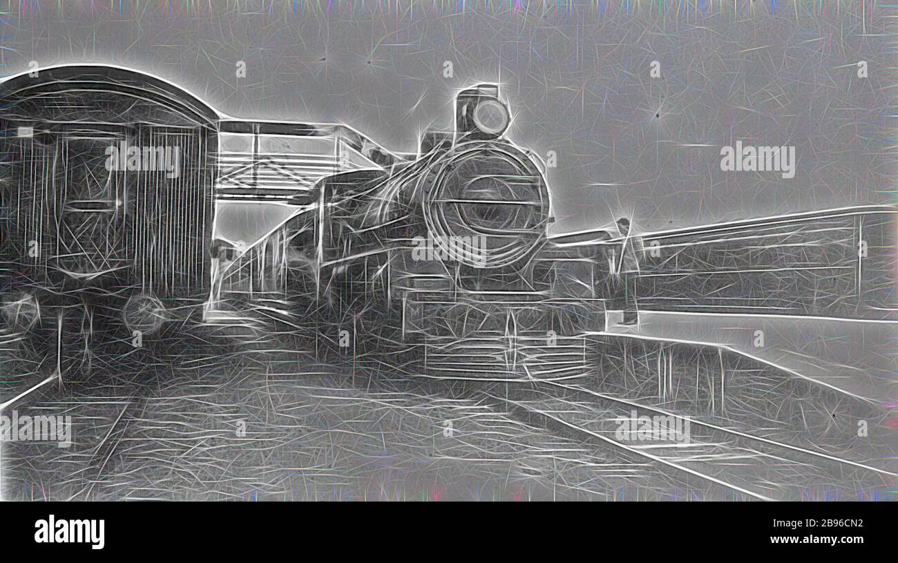 Negative Rockhampton, Queensland, 1934, The steam engine of the