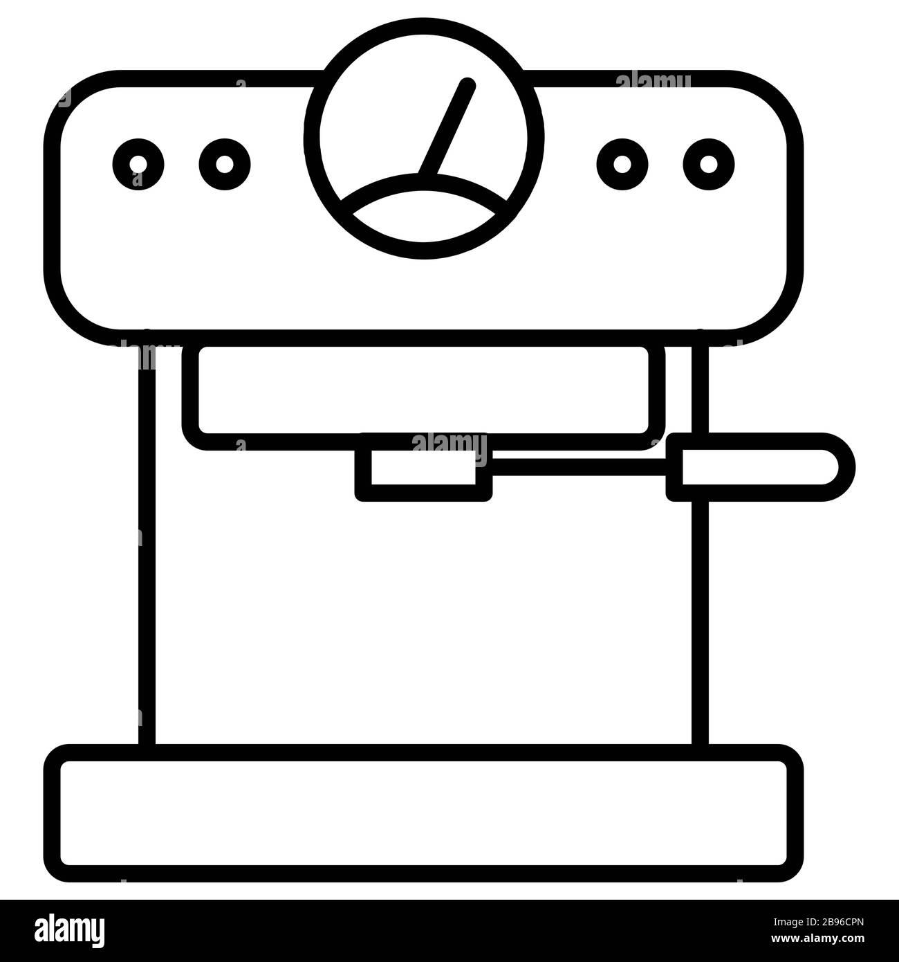 Icon professional coffee machine Cut Out Stock Images & Pictures - Alamy