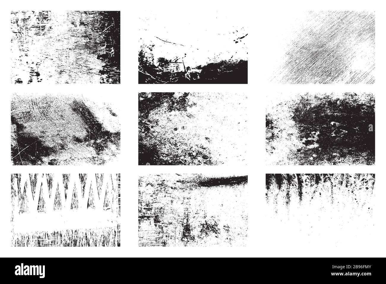 Grunge Texture Set Stock Vector Image & Art - Alamy