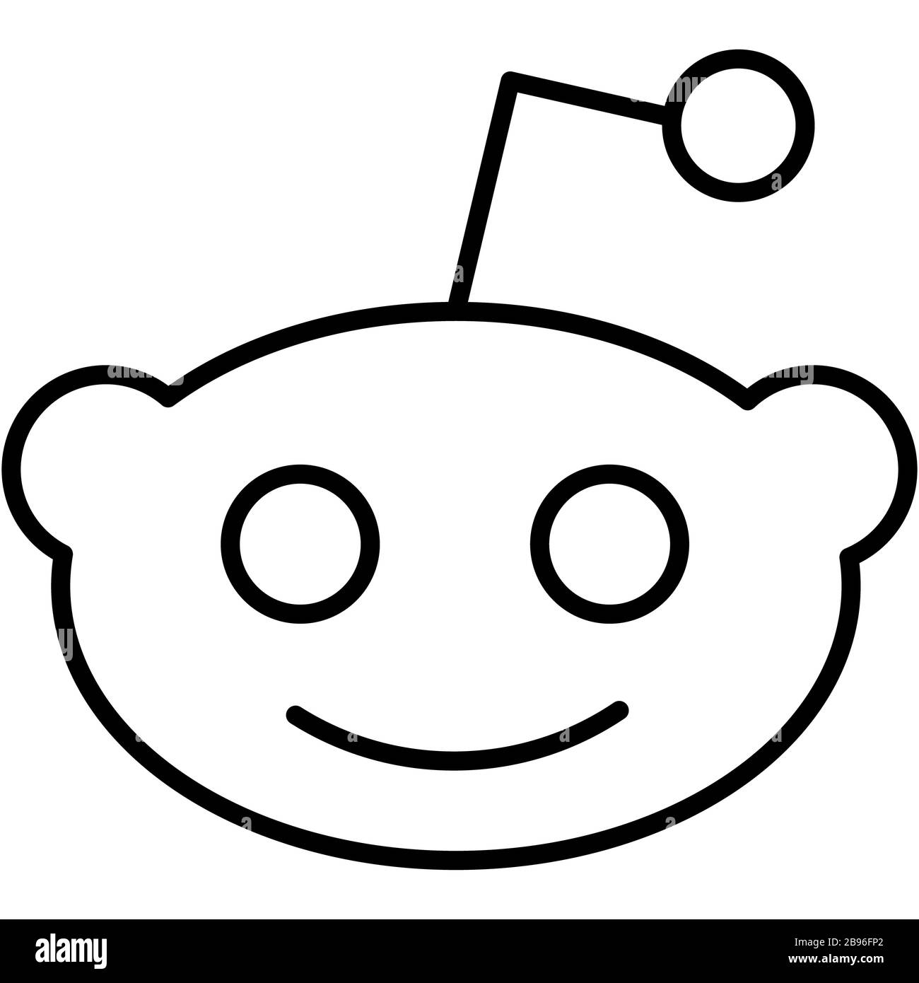 Reddit Icon Black And White Stock Photos Images Alamy