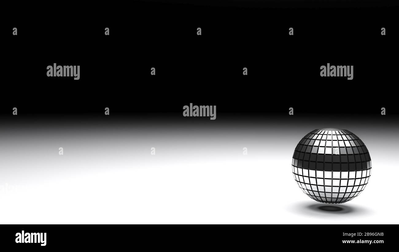 Abstract Metallic Sphere Over A White Surface 3d Rendering