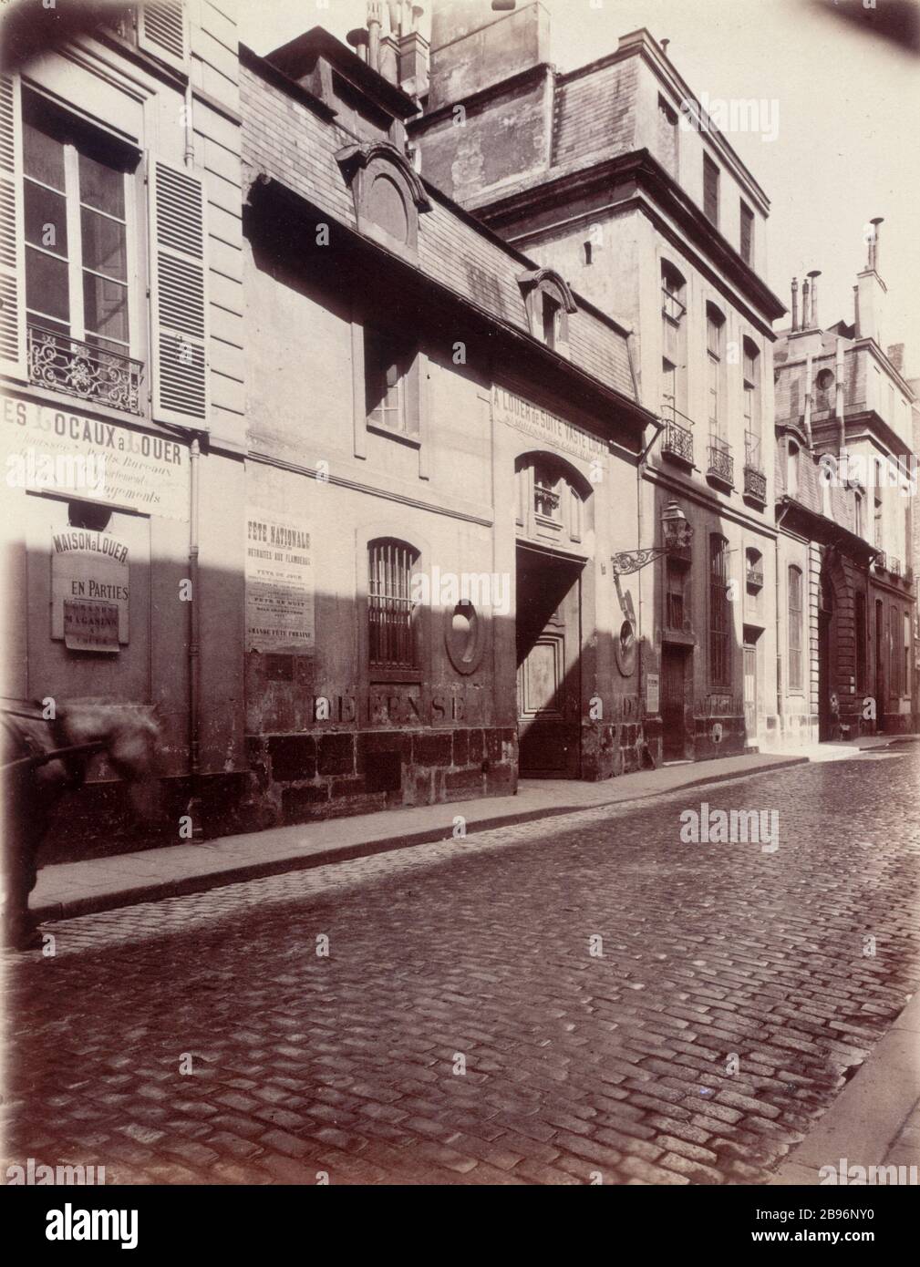 HOTEL Crussol 10, rue Barbette, Hôtel de Crussol. Paris (IIIème arrondissement). Photographie d'Eugène Atget (1857-1927). Paris, musée Carnavalet. Stock Photo
