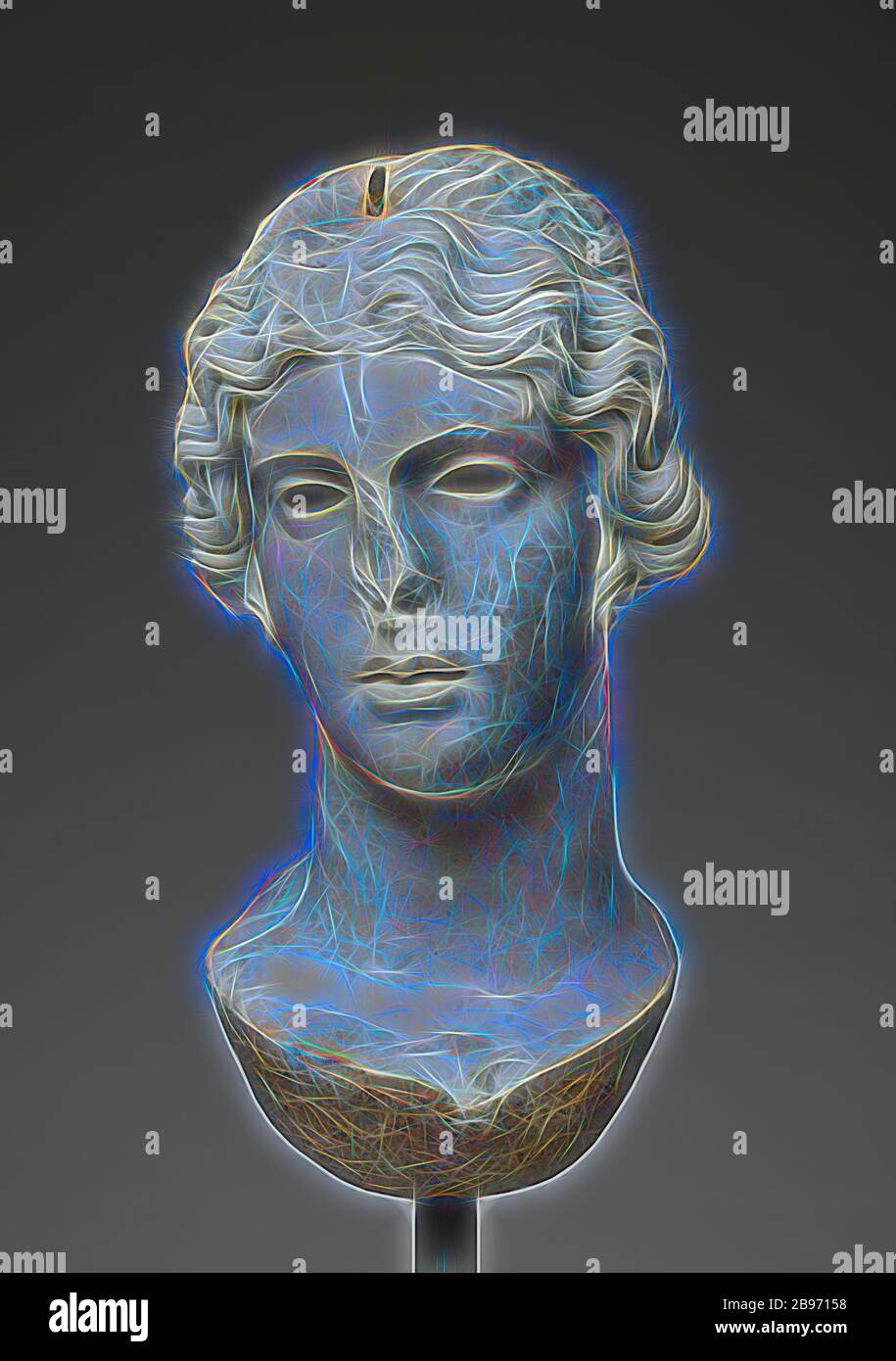 Colossal Head of a Divinity (made for insertion into statue), Unknown, Europe (?), 17th century