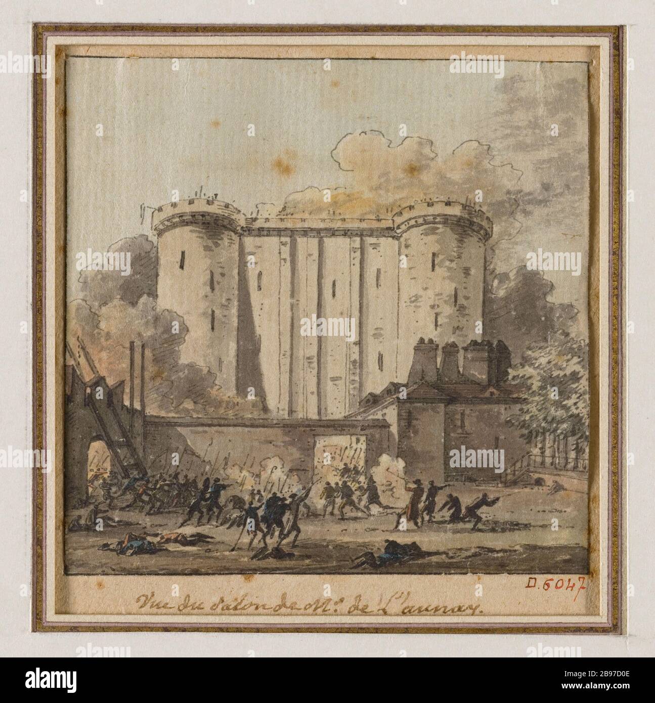 TAKING THE BASTILLE 14 JULY 1789 BASTILLE VIEW EXHIBITION OF MR DE