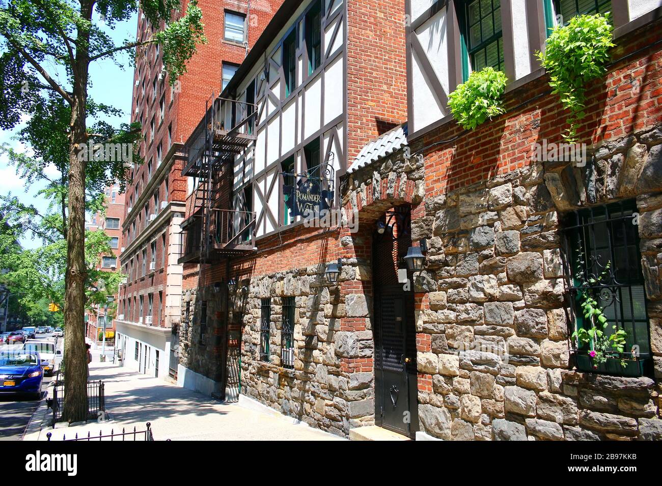 Pomander Walk is a cooperative apartment complex located on the Upper