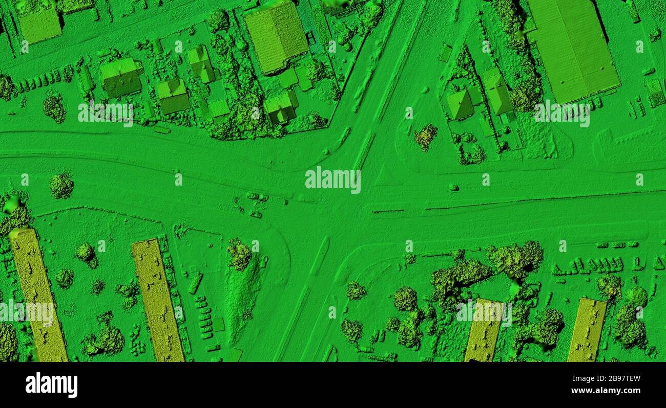 DEM digital elevation model. Product made after processing pictures