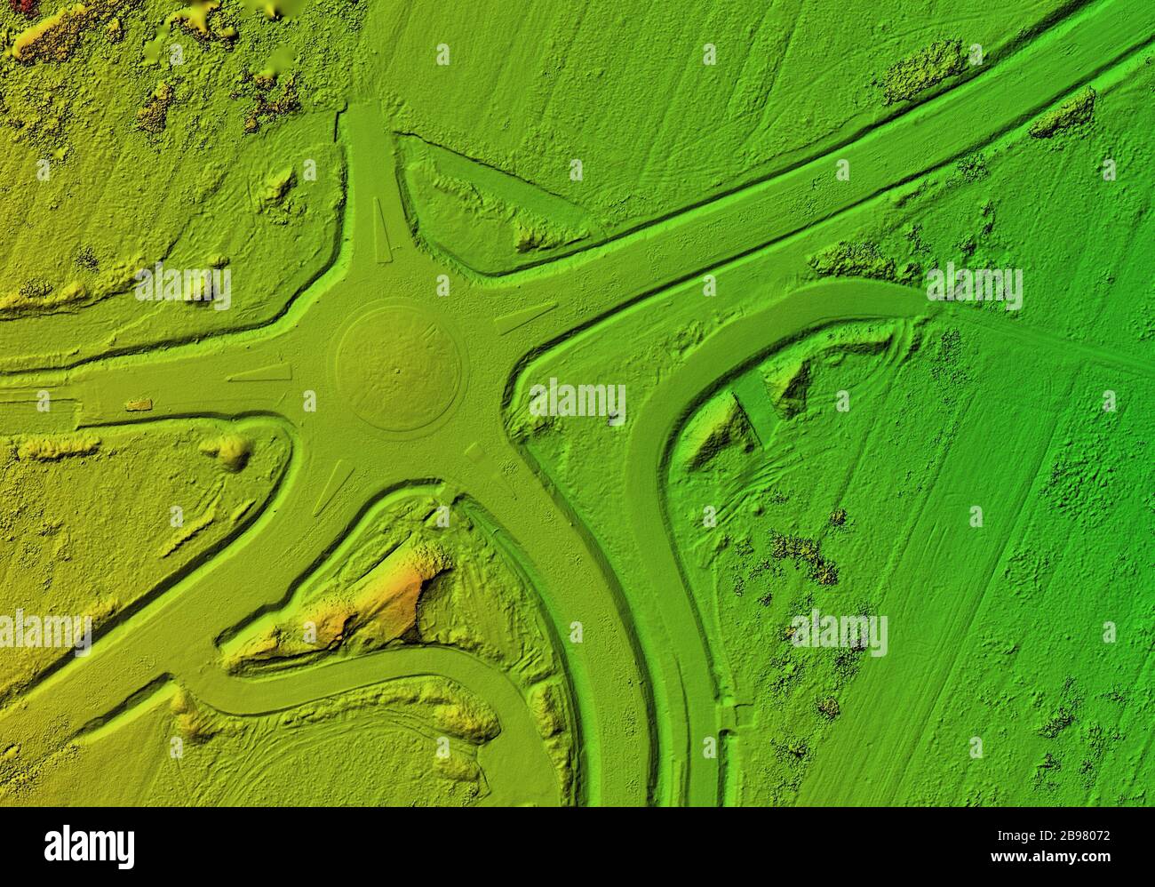 DEM digital elevation model. Product made after processing pictures