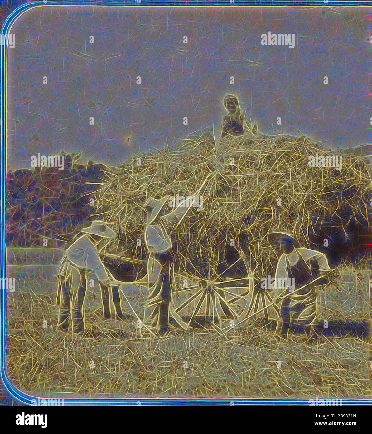 French workers pitching hay hires stock photography and images Alamy