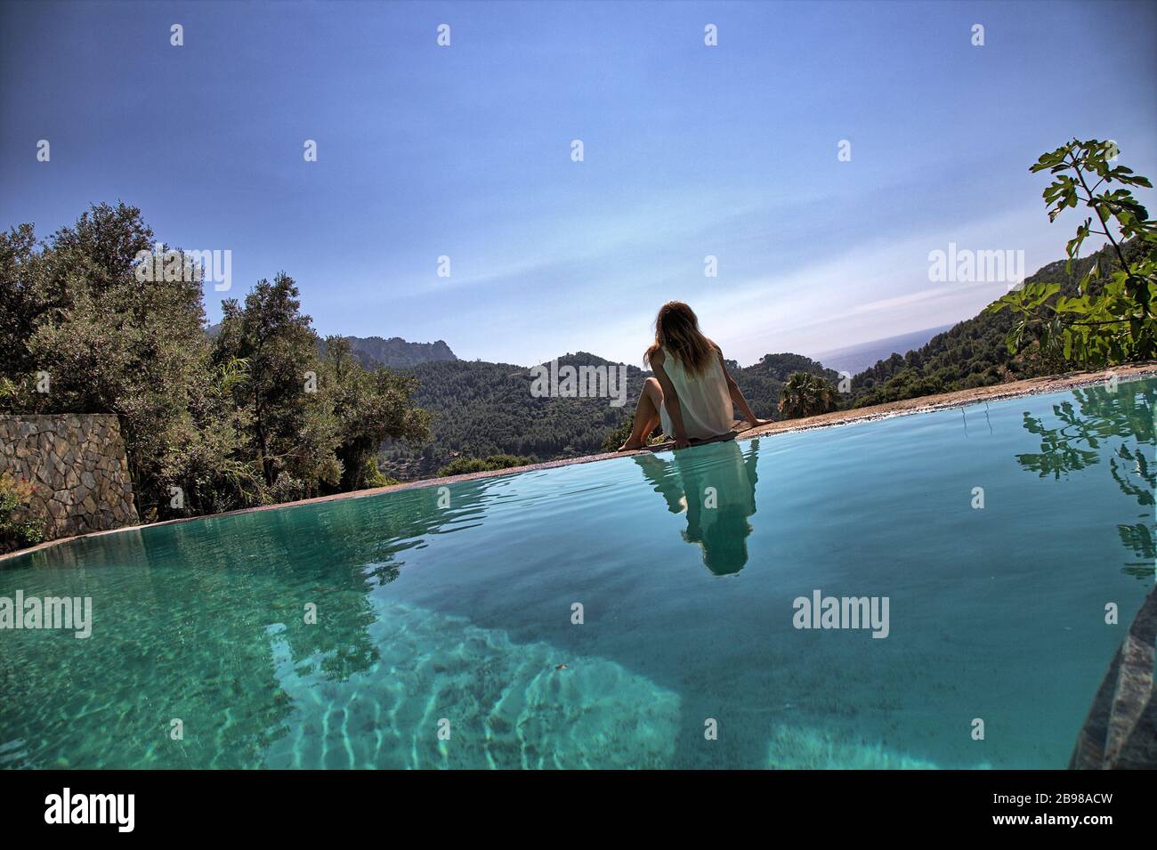 Star Valley, Estellencs, Mallorca, North Mallorca, The most beautiful views in Mallorca Stock Photo