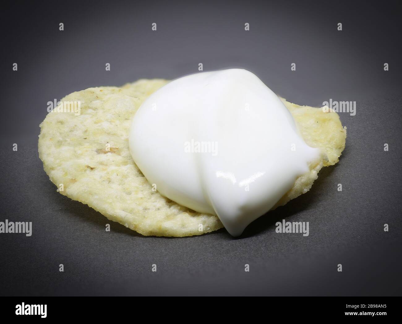 corn chip with sour cream Stock Photo Alamy