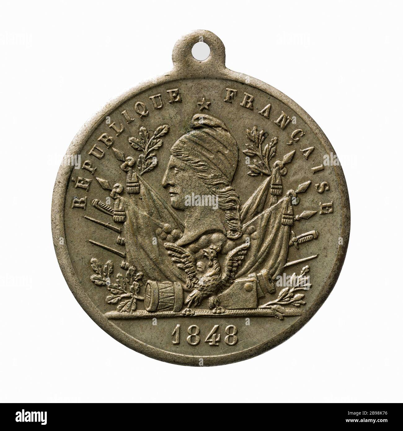 Events of the day of 15 May 1848 (dummy Title) Evènements de la journée du 15 mai 1848. Bronze, 1848. Paris, musée Carnavalet. Stock Photo