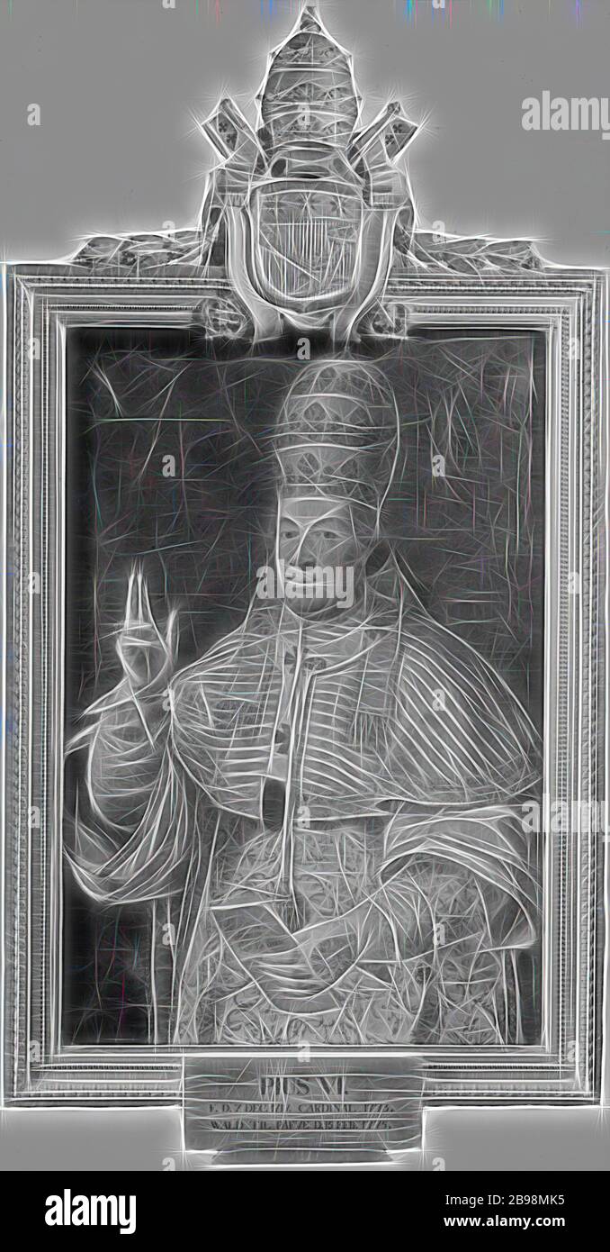 Pius Vi Pope Pius Vi 1717 1799 Painting Oil On Canvas Height 180 Cm 70 8 Inches Width 95 Cm 37 4 Inches Reimagined By Gibon Design Of Warm Cheerful Glowing Of Brightness And Light