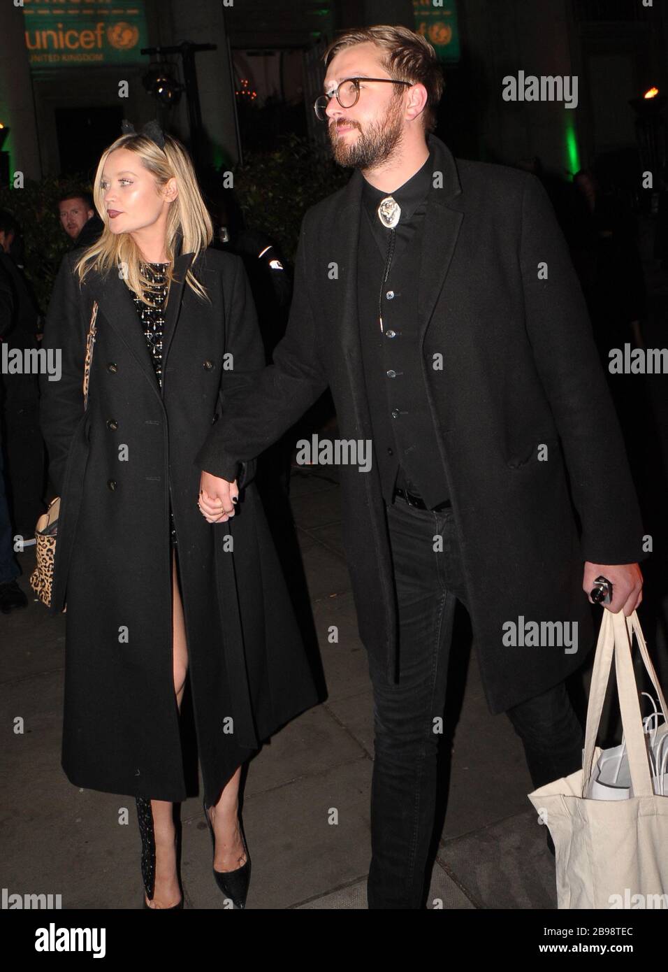 Iain Stirling and Laura Whitmore attending UNICEF Halloween Ball event