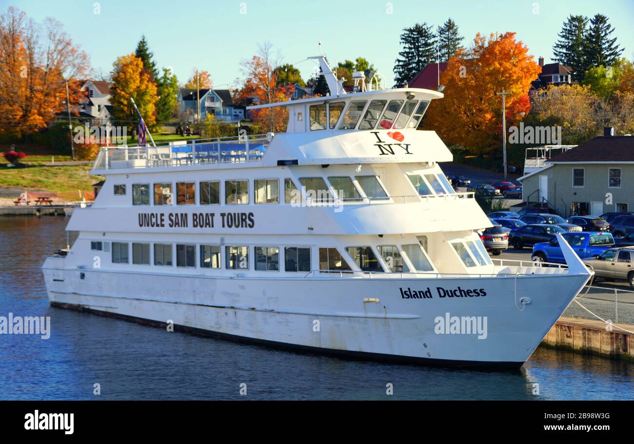 Alexandria Bay, New York, U.S.A October 24, 2019 The view of Uncle