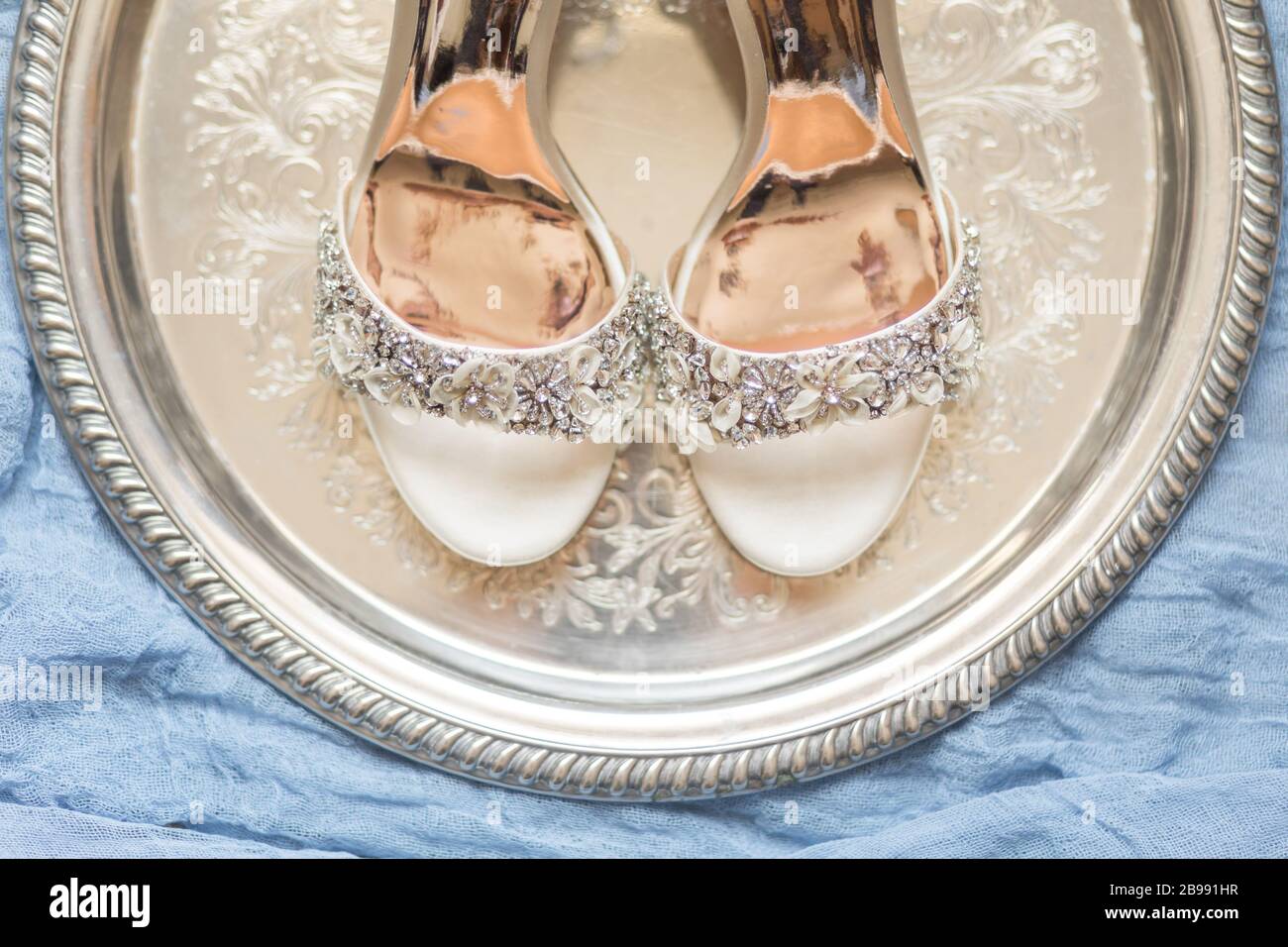 blue sparkly shoes for wedding