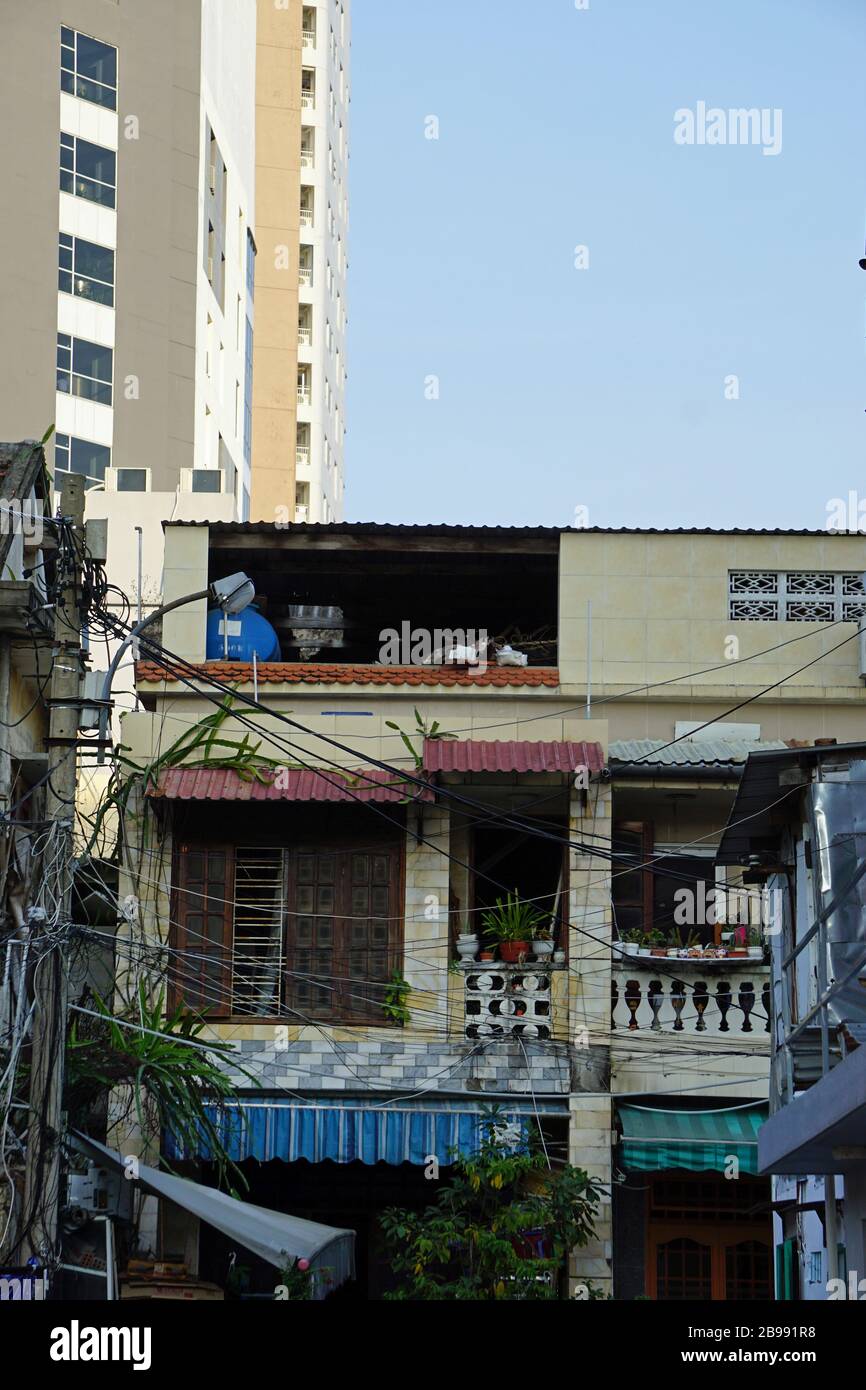 buildings in the town da nang in vietnam Stock Photo Alamy