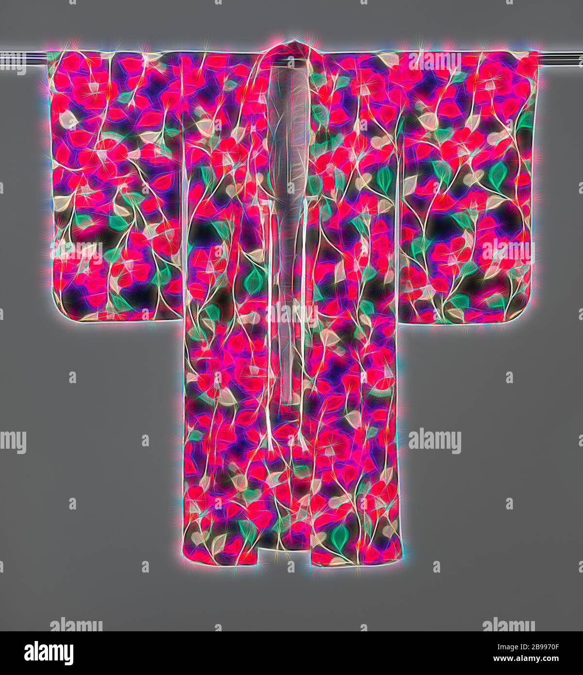 Girls Kimono With Camellias Kimono For A Girl With A Decoration All Over The Field Of