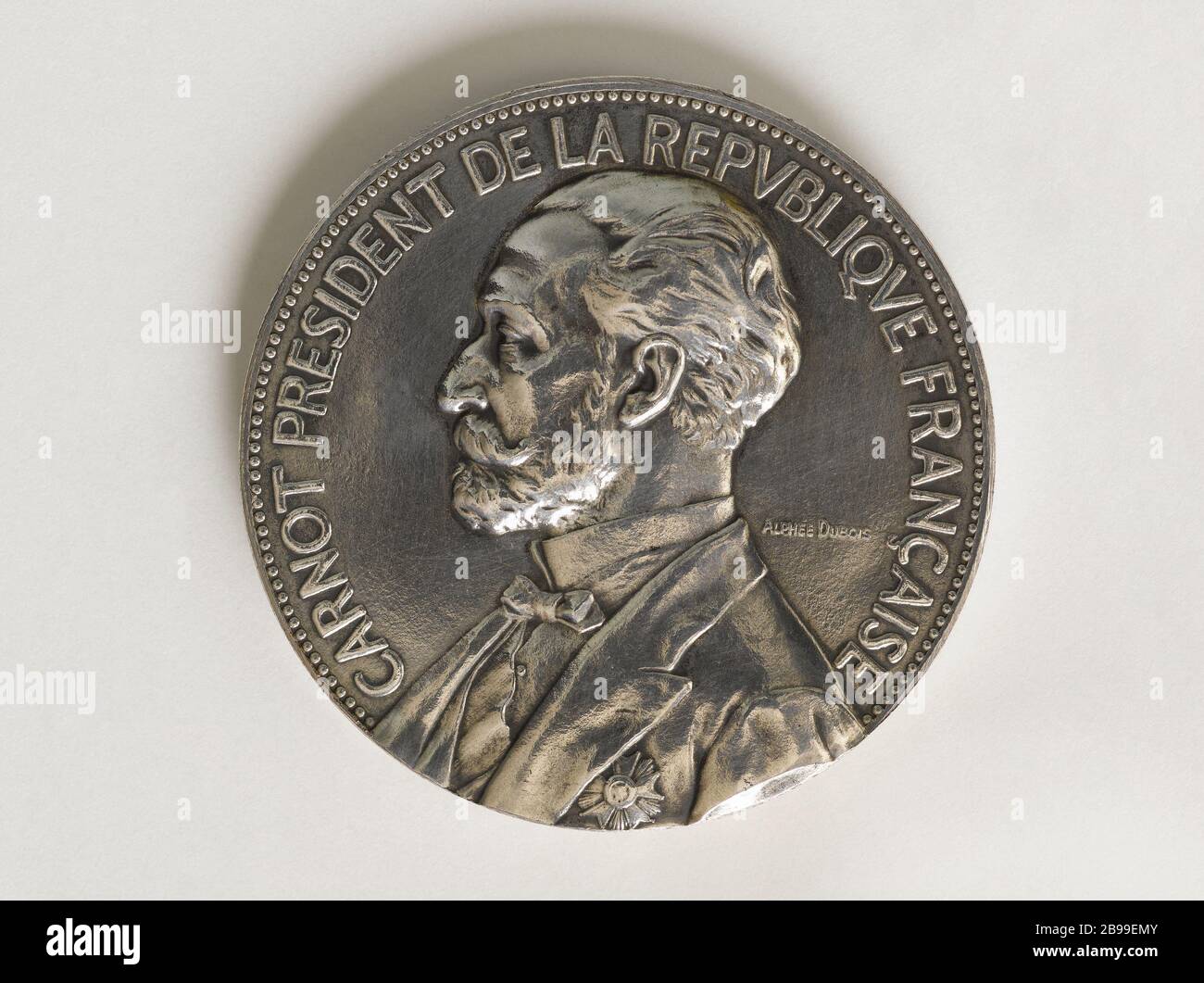 Sadi Carnot (1837-1894), President of the French Republic (1887-1894) 1887  Alphée Dubois (1831-1905). Sadi Carnot (1837-1894), président de la  République française (1887-1894), 1887. Argent. Paris, Musée Carnavalet.  Paris, musée Carnavalet Stock Photo ...