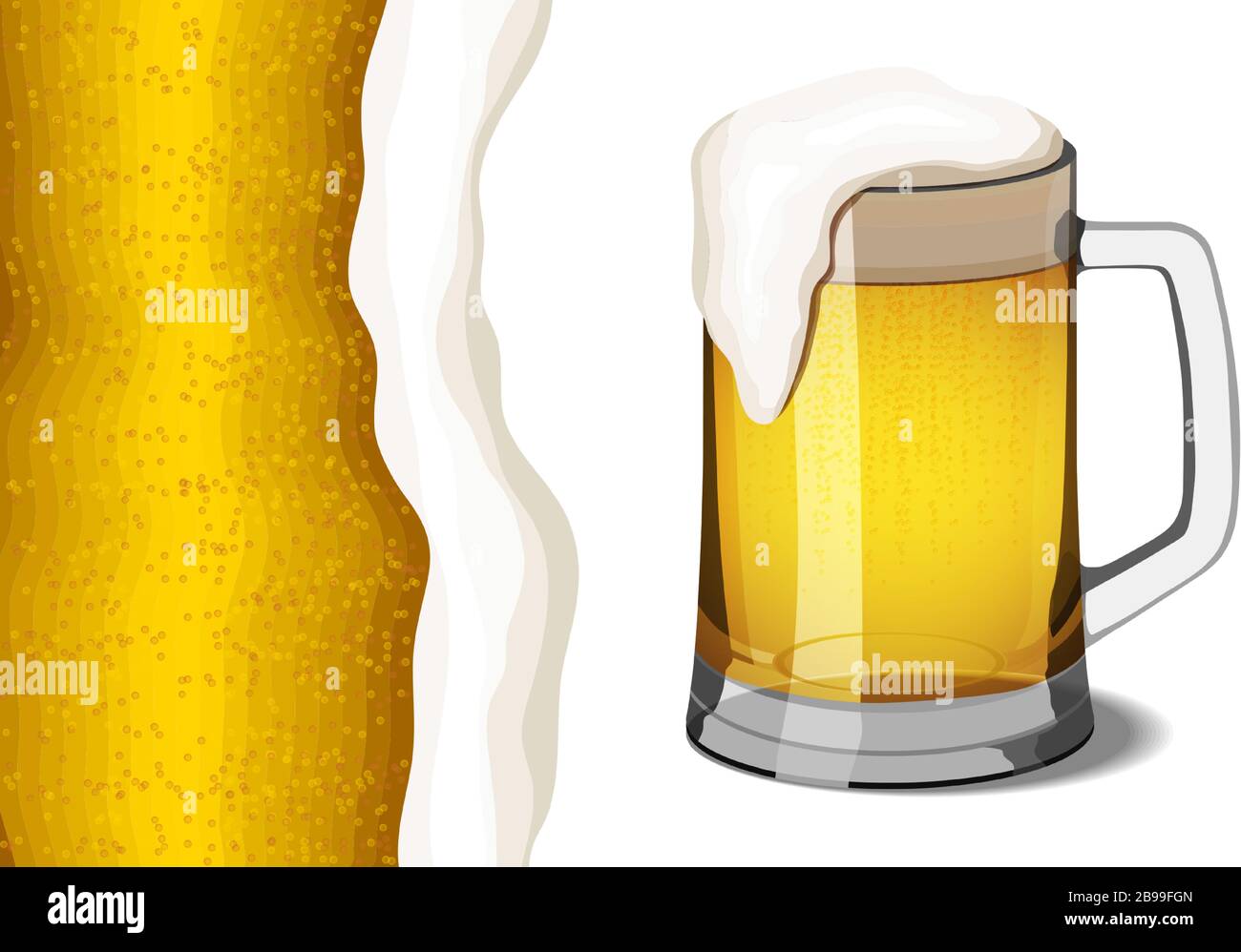 Foam on beer head Stock Vector Images Alamy