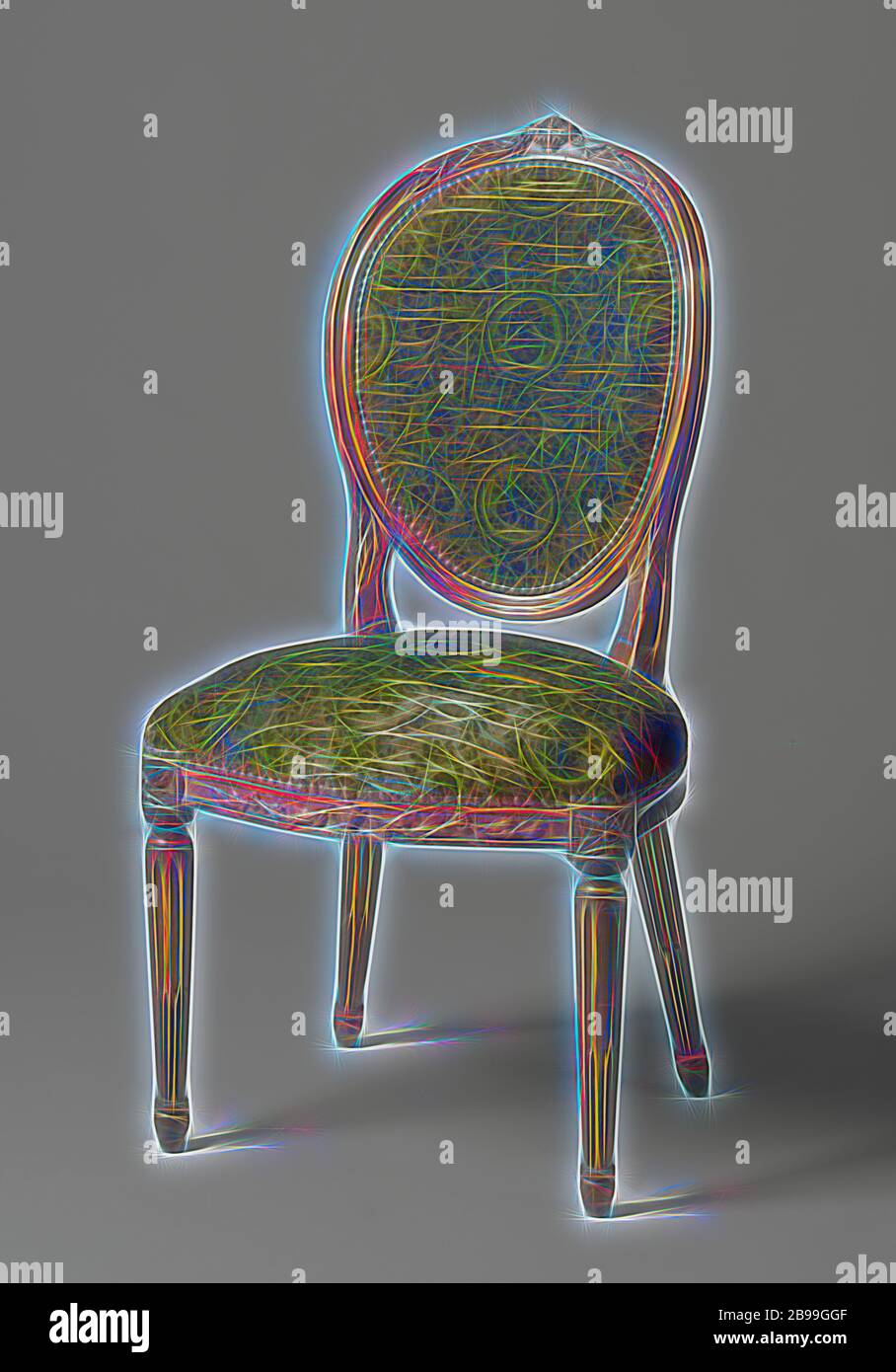 King Louis Back Side Chair 3D model