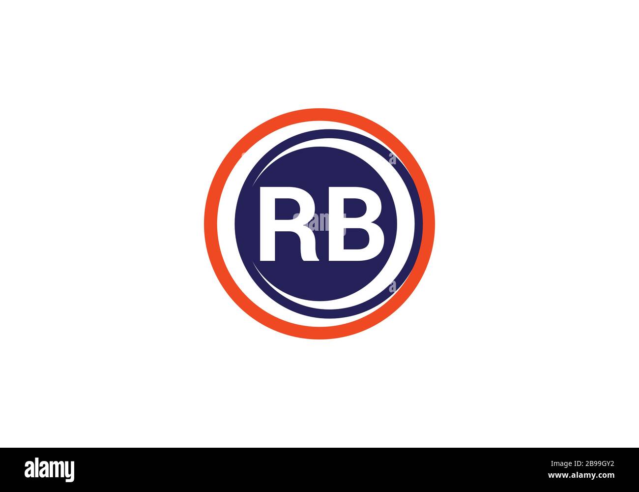 R B, RB Initial Letter Logo design vector template, Graphic Alphabet ...