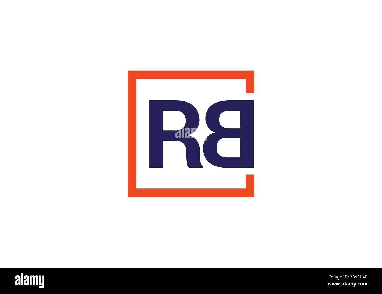 R B, RB Initial Letter Logo design vector template, Graphic Alphabet ...