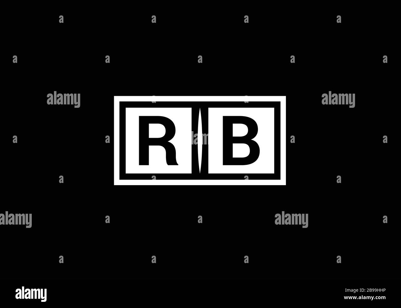 R B, RB Initial Letter Logo design vector template, Graphic Alphabet ...