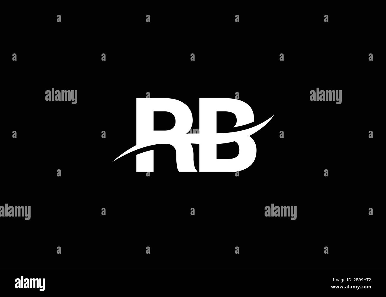 R B, RB Initial Letter Logo design vector template, Graphic Alphabet ...