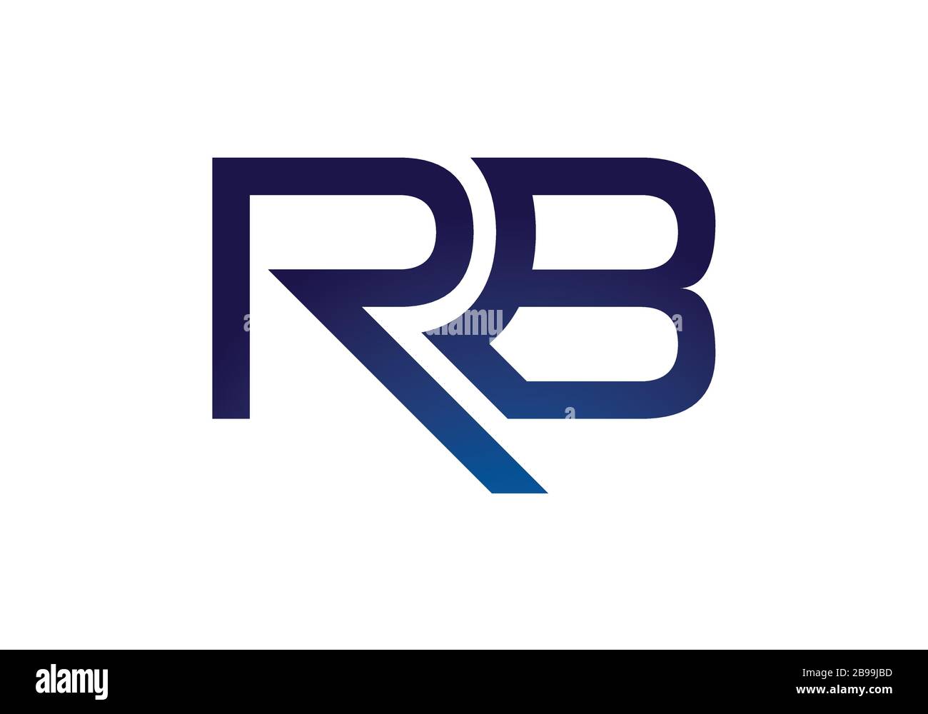 R B, RB Initial Letter Logo design vector template, Graphic Alphabet ...