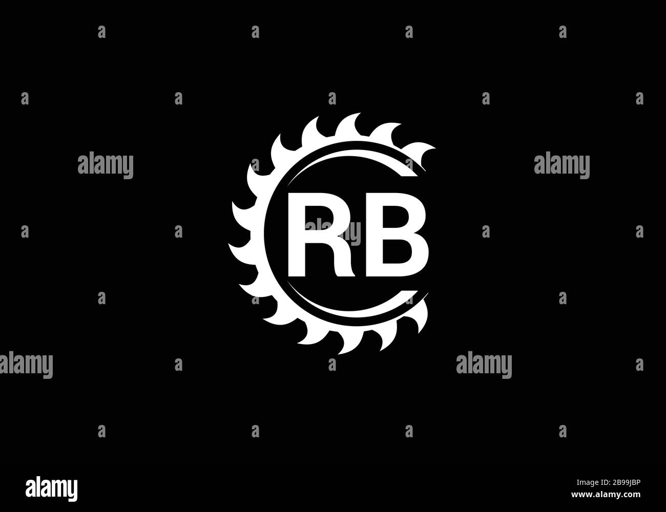 R B, RB Initial Letter Logo design vector template, Graphic Alphabet ...