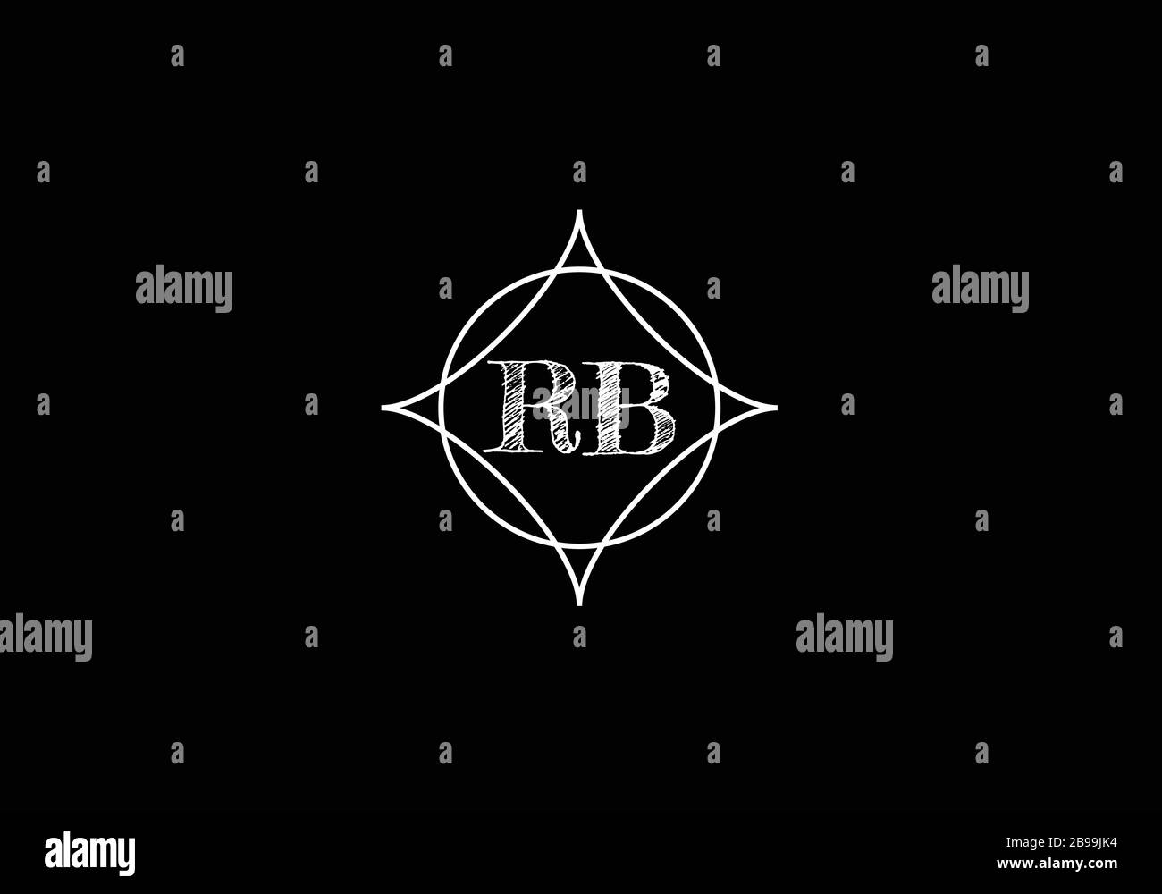 R B, RB Initial Letter Logo design vector template, Graphic Alphabet ...