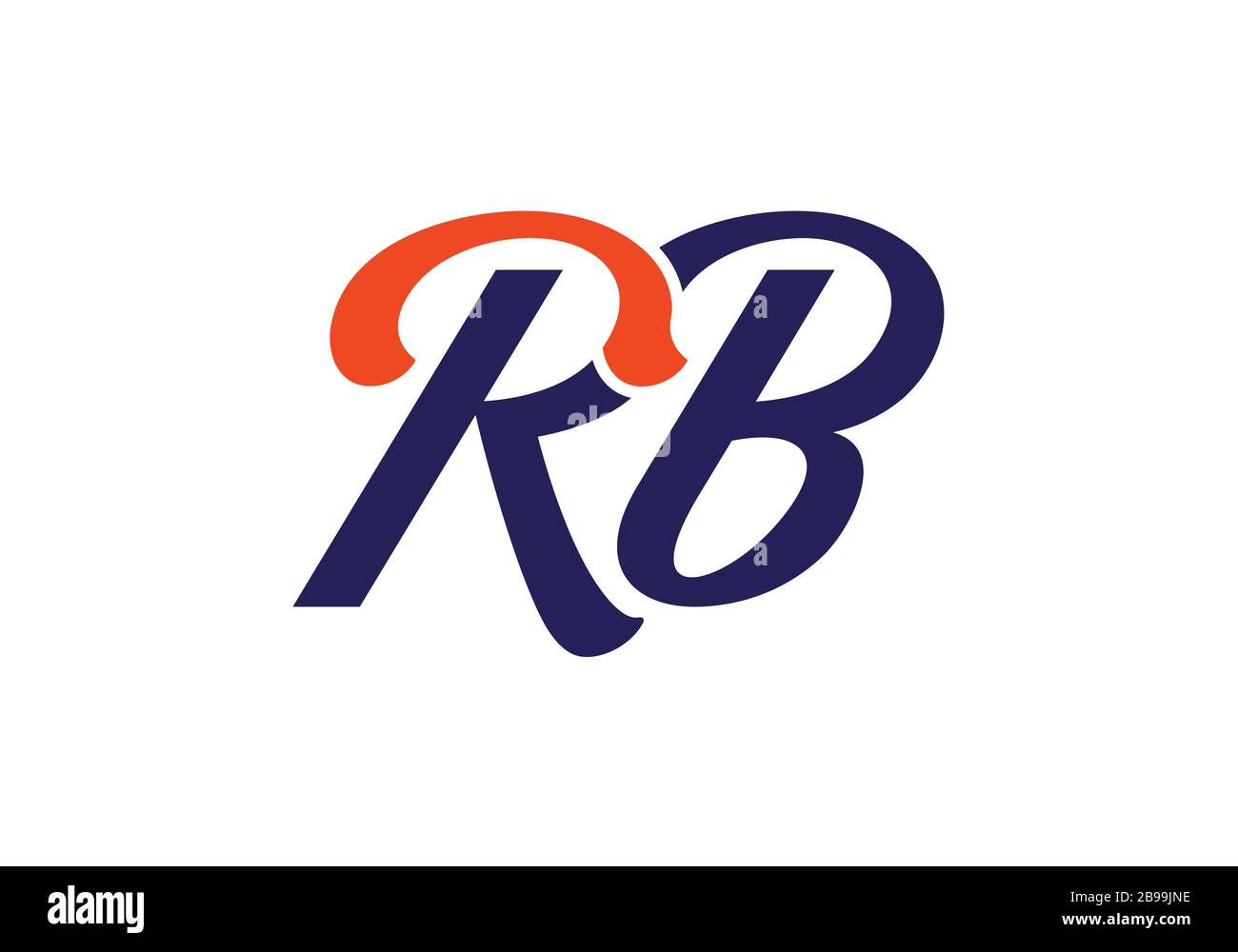 R B, RB Initial Letter Logo design vector template, Graphic Alphabet ...