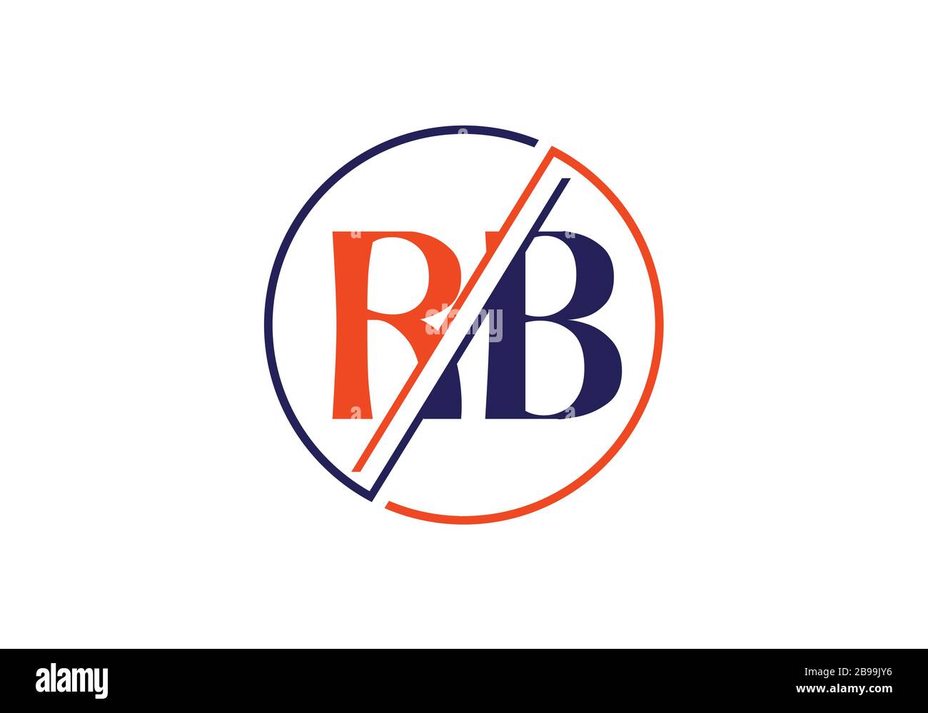 R B, RB Initial Letter Logo design vector template, Graphic Alphabet ...
